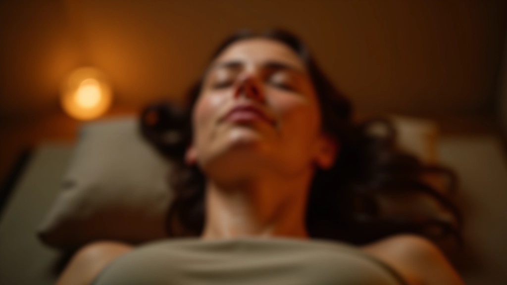 Žena během zvukové seance